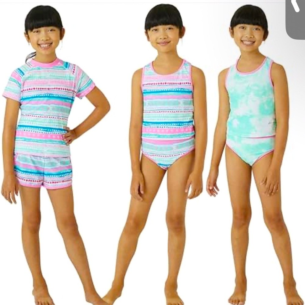Girls Swimsuit Set 4 Piece Diferent Colors New Diferent Sizes